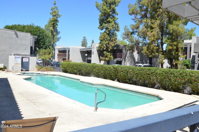 view of pool with a patio area