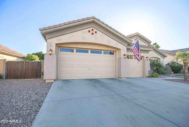 view of front of home featuring a garage