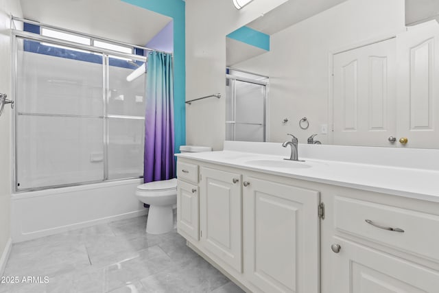 16013 S Desert Foothills Pkwy Unit 2120, Phoenix, AZ 85048 - bathroom with toilet, vanity, and shower / bathtub combination with curtain