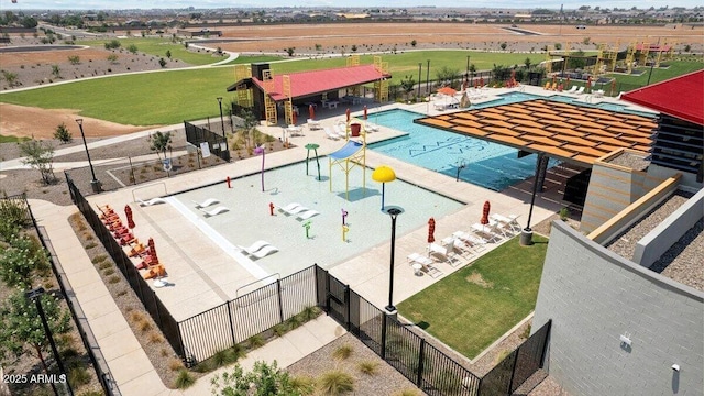 birds eye view of property