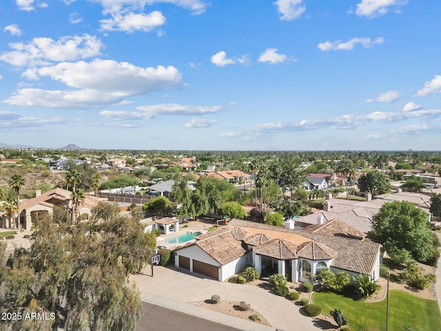 10205 E Corrine Dr, Scottsdale, AZ 85260 - aerial perspective of suburban area with a pool area