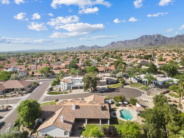 10205 E Corrine Dr, Scottsdale, AZ 85260 - aerial view of residential area featuring a mountain backdrop