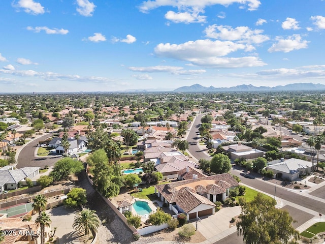10205 E Corrine Dr, Scottsdale, AZ 85260 - aerial view of residential area featuring a pool and mountains
