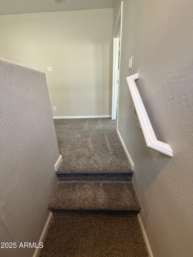 1720 W Pollack St, Phoenix, AZ 85041 - stairs with carpet flooring, baseboards, and a textured wall