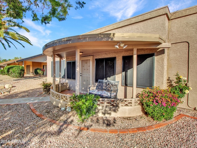 exterior space with a patio