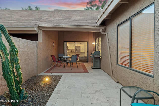 view of patio featuring area for grilling