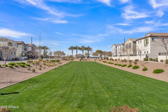 view of yard featuring a residential view