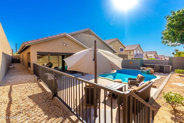 view of pool with a patio area