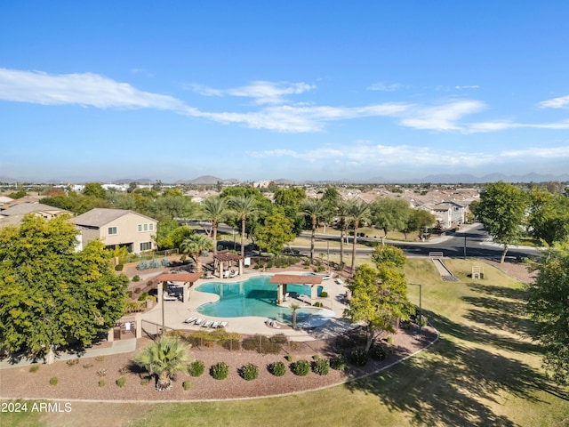 birds eye view of property