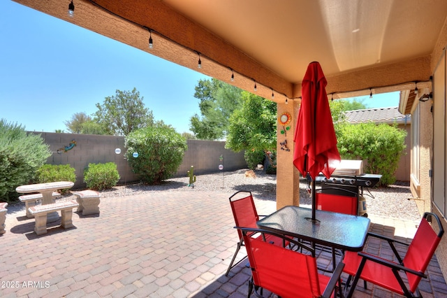 view of patio / terrace with grilling area