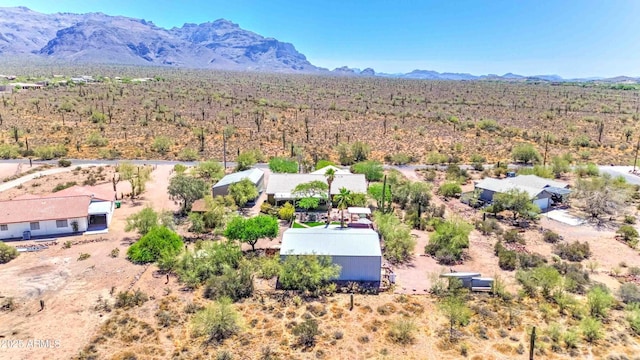 1704 S Barkley Rd, Apache Junction, AZ 85119 - bird's eye view of a desert landscape and a mountainous background