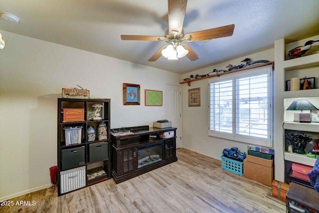 1704 S Barkley Rd, Apache Junction, AZ 85119 - office space featuring ceiling fan and wood finished floors