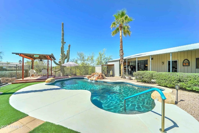 1704 S Barkley Rd, Apache Junction, AZ 85119 - view of pool with a patio area