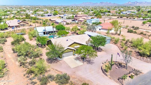 1704 S Barkley Rd, Apache Junction, AZ 85119 - aerial perspective of suburban area with mountains