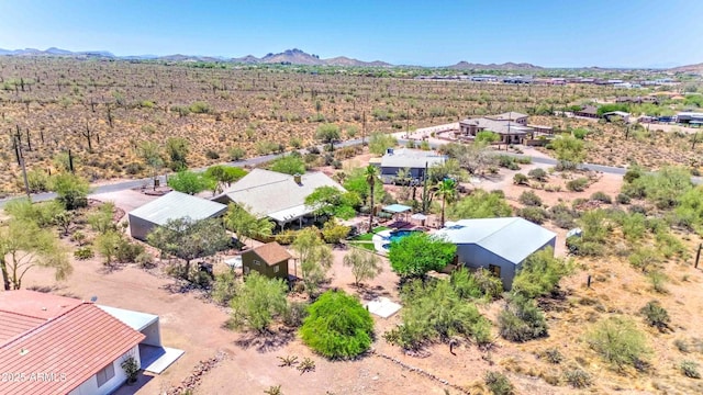 1704 S Barkley Rd, Apache Junction, AZ 85119 - bird's eye view of a mountain backdrop and a desert landscape