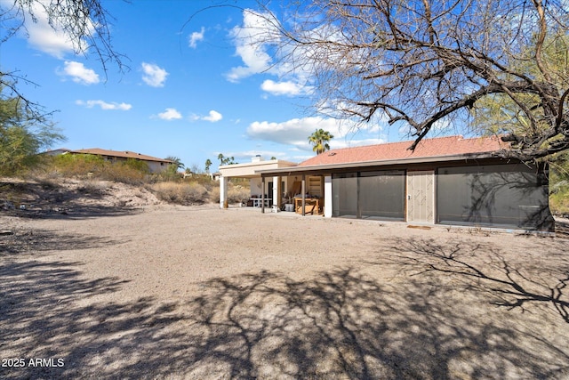 view of rear view of property