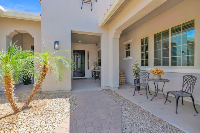 20151 E Via Del Palo St, Queen Creek, AZ 85142 - view of exterior entry with stucco siding