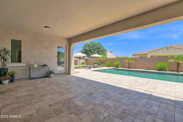 20151 E Via Del Palo St, Queen Creek, AZ 85142 - view of swimming pool with a patio and a fenced backyard