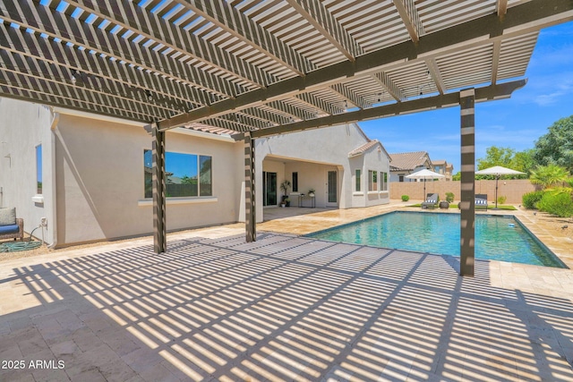 20151 E Via Del Palo St, Queen Creek, AZ 85142 - view of pool featuring a pergola and a patio area