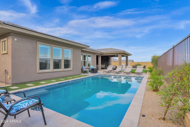 view of pool with a patio