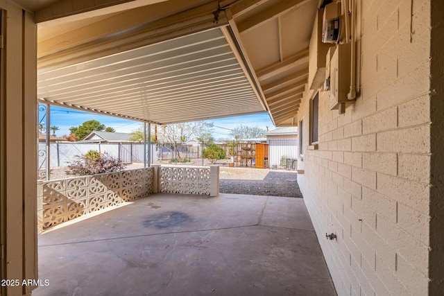 view of patio / terrace featuring a fenced backyard
