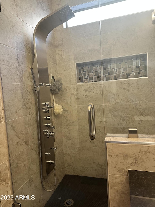 bathroom with walk in shower