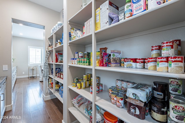 view of pantry