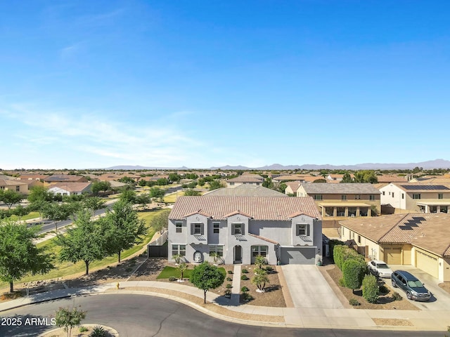 21328 E Misty Ln, Queen Creek, AZ 85142 - aerial view with a mountain view and a residential view