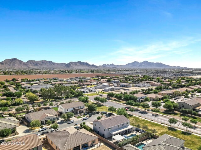 21328 E Misty Ln, Queen Creek, AZ 85142 - aerial view featuring a residential view and a mountain view