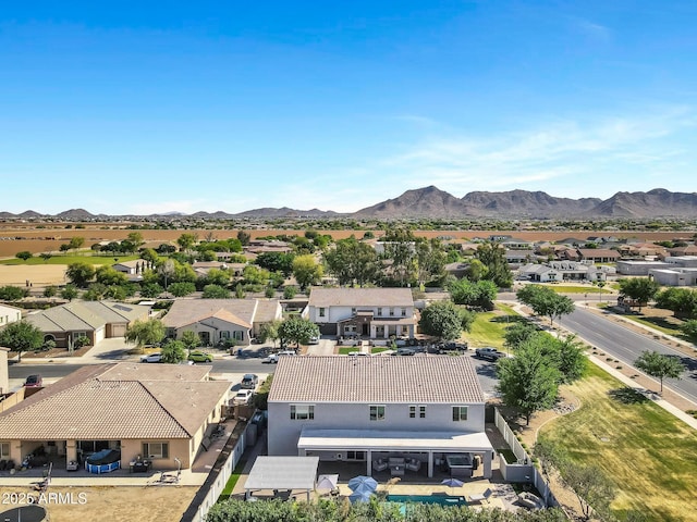 21328 E Misty Ln, Queen Creek, AZ 85142 - birds eye view of property with a residential view and a mountain view