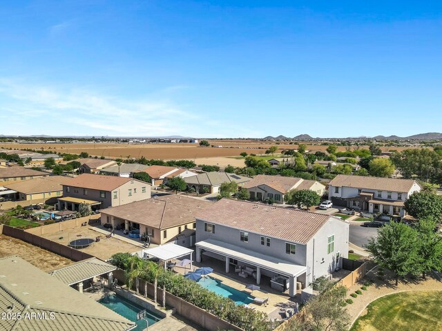21328 E Misty Ln, Queen Creek, AZ 85142 - bird's eye view featuring a mountain view and a residential view