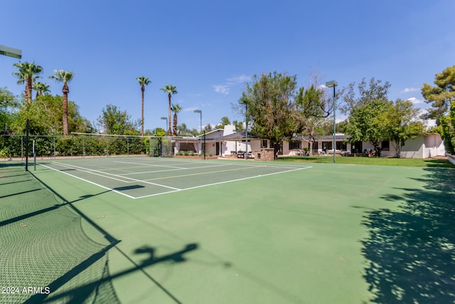 view of tennis court