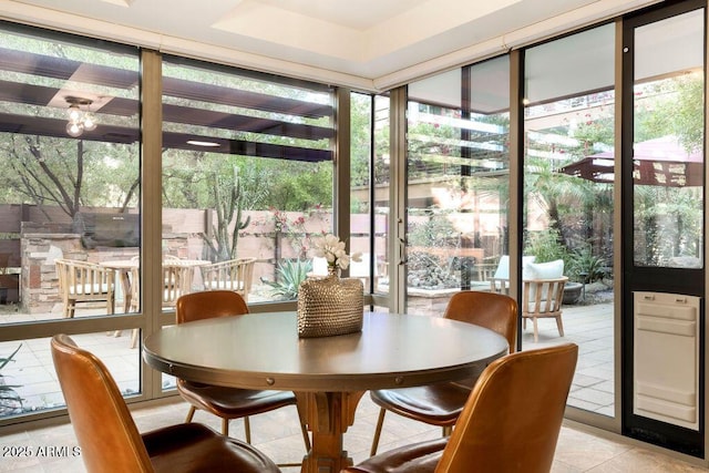 view of sunroom / solarium