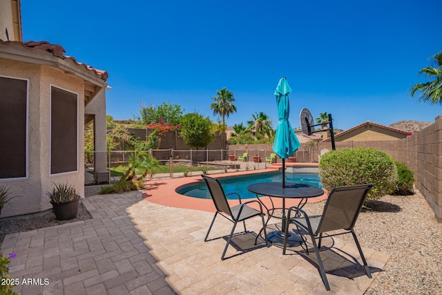 818 E Hiddenview Dr, Phoenix, AZ 85048 - view of swimming pool with a fenced backyard and a patio area