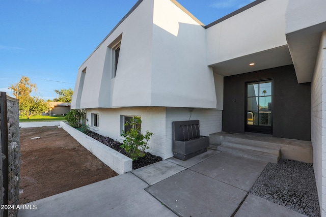 exterior space featuring a patio area