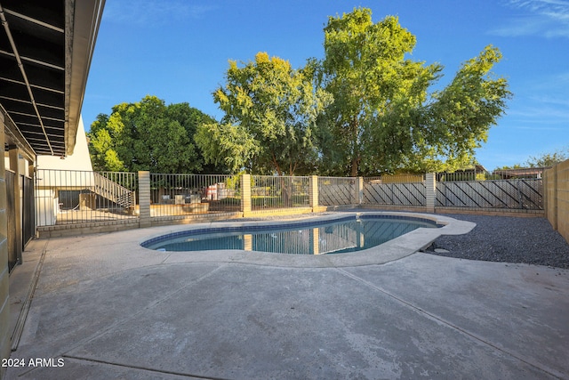 view of pool with a patio area