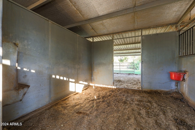 view of horse barn