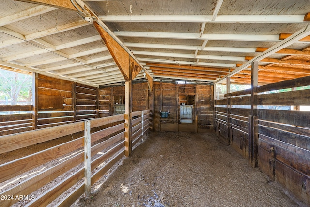 view of stable