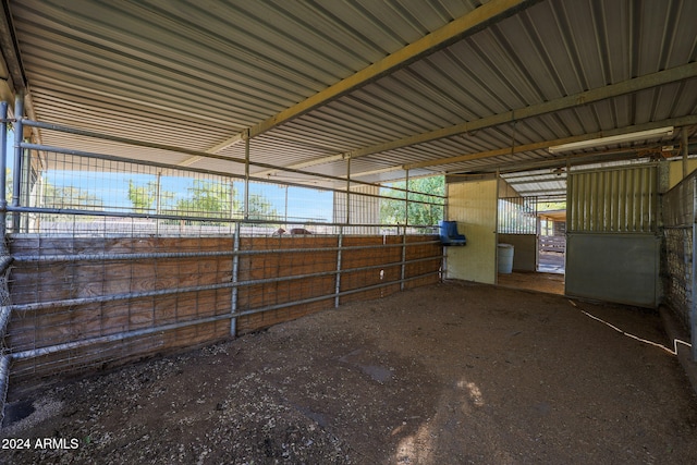 view of stable