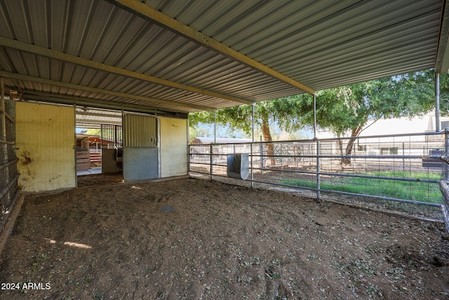 view of stable