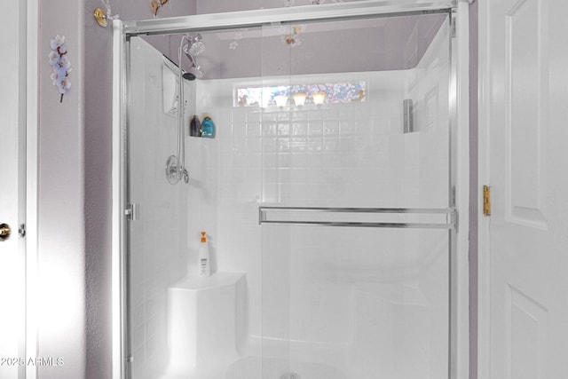 bathroom with walk in shower