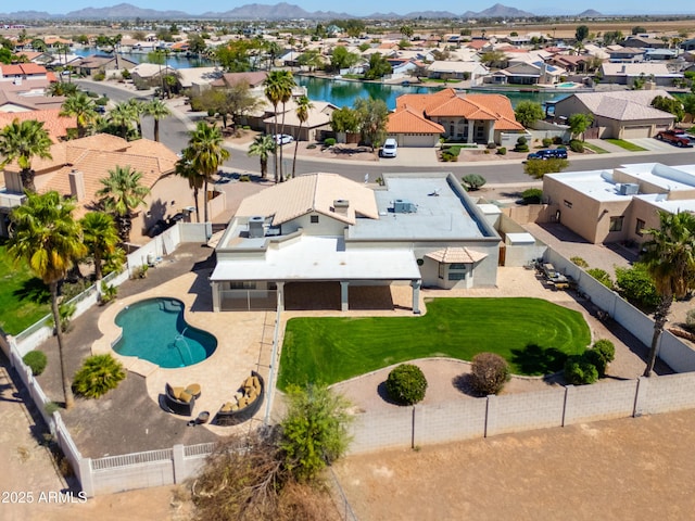 2077 N Lake Shore Dr, Casa Grande, AZ 85122 - aerial view with a residential view and a mountain view