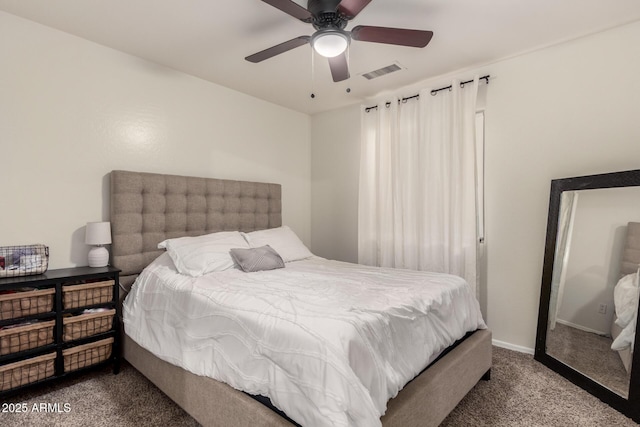 bedroom featuring carpet