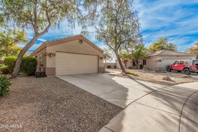 ranch-style house with a garage