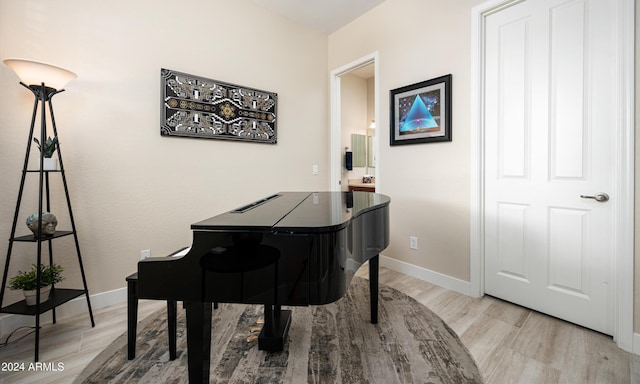 misc room featuring light hardwood / wood-style floors