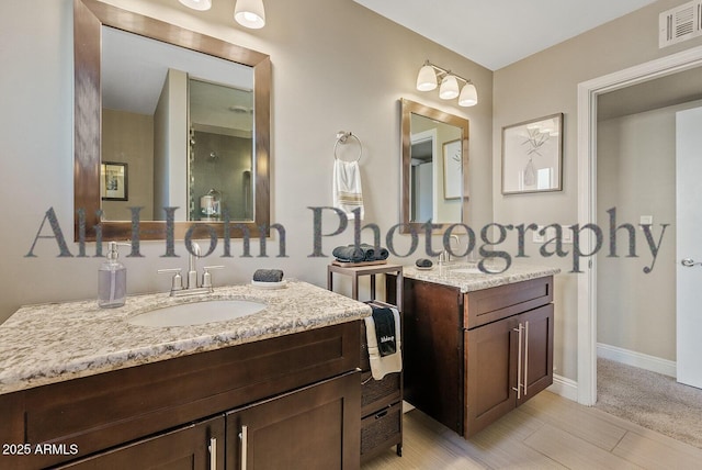 bathroom featuring vanity