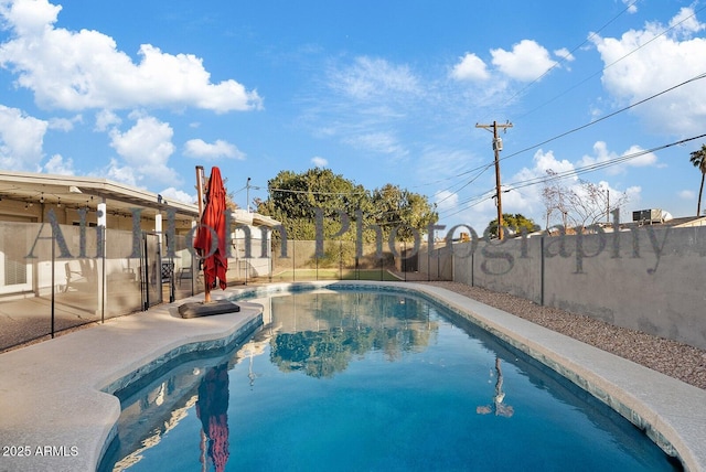 view of pool