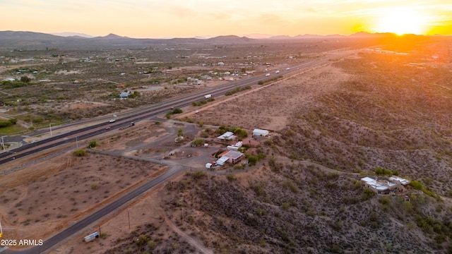 2315 N US Highway 93, Wickenburg, AZ 85390 - aerial view of sparsely populated area featuring a mountainous background and a desert landscape