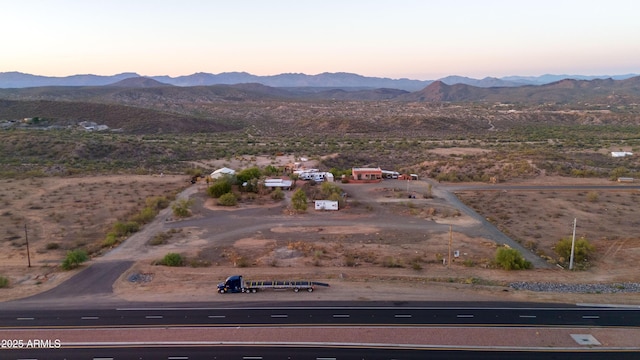 2315 N US Highway 93, Wickenburg, AZ 85390 - aerial view at dusk of a mountain view