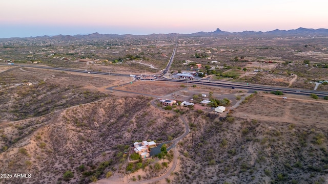 2315 N US Highway 93, Wickenburg, AZ 85390 - aerial overview of property's location with mountains and rural landscape